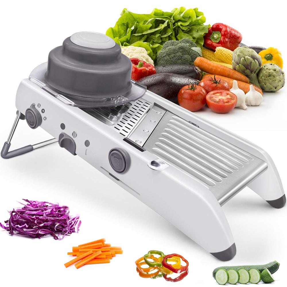 LMETJMA 18 типов регулируемая  – обзор и цена Mandoline Slicer