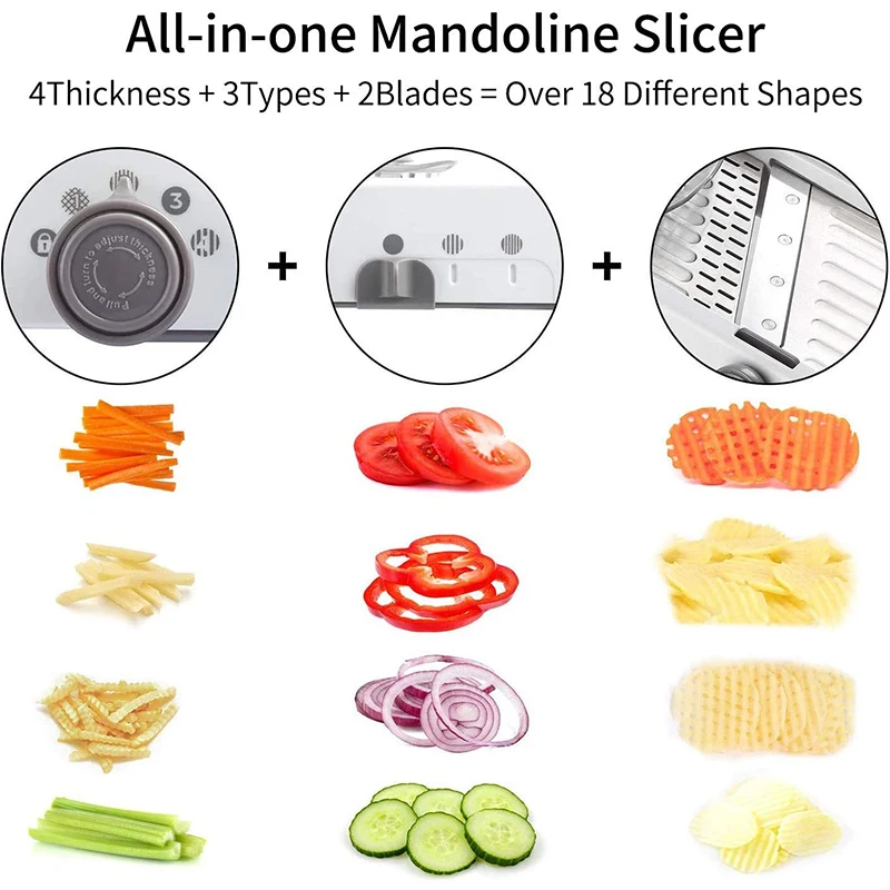 Мандолина-слайсер из нержавеющ – обзор и цена Mandoline Slicer